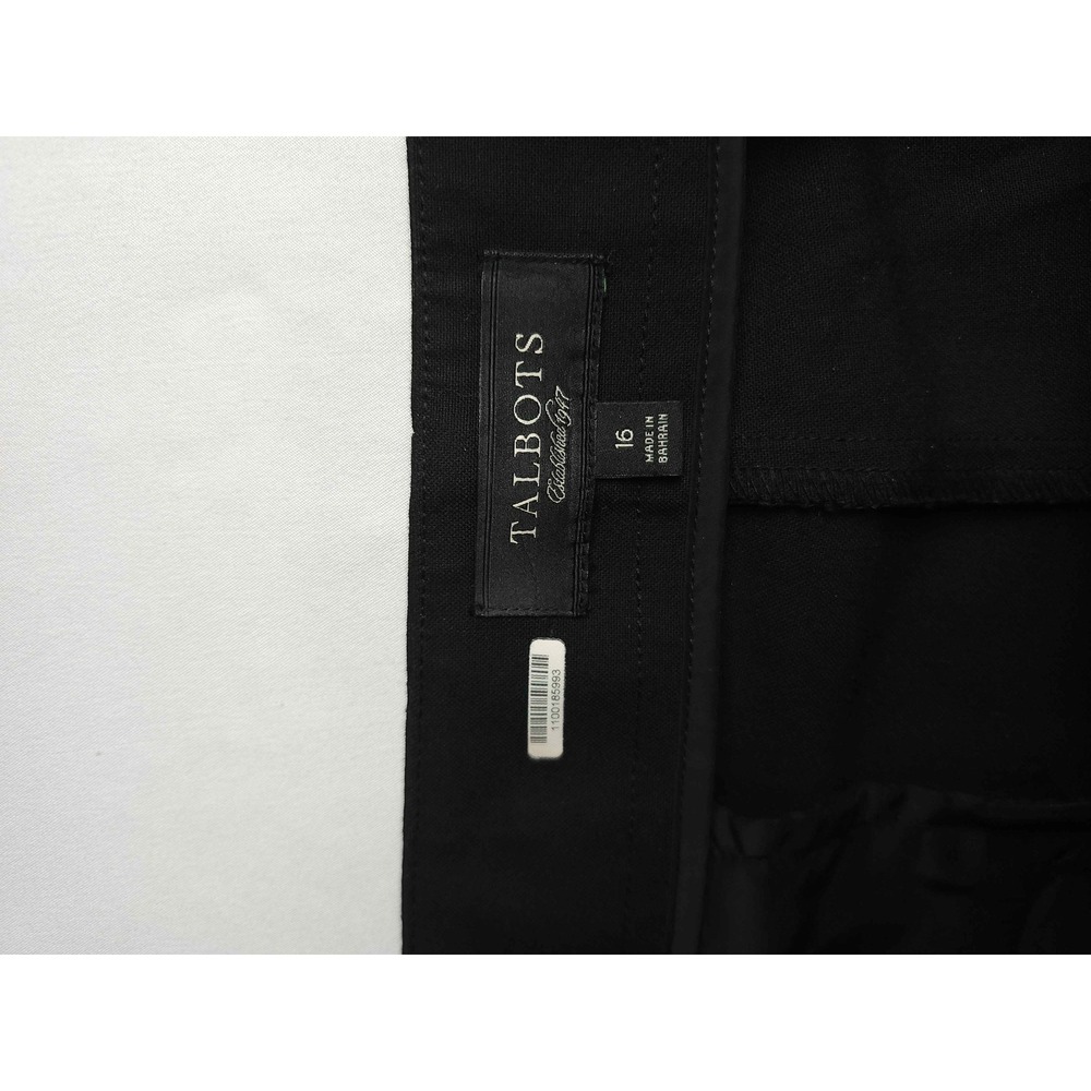 Talbots Womens Black Wide Leg Dress Pants High Rise Trousers Size 16 - Picture 5 of 7